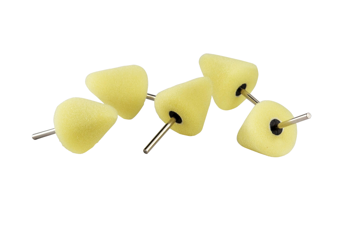 28/30 - Krauss Tools Конусный полировальник твердый, желтый (5 шт)