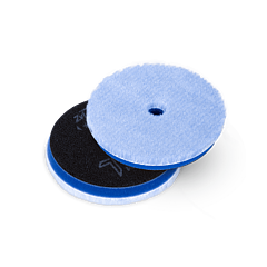Zvizzer Thermo Hybrid 140/15/125мм Комплект 2 шт. Полировальный гибридный круг из натурального и искусственного меха на полутвёрдом Termo поролоне с липучкой