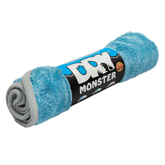 Dry Monster Синяя микрофибра для сушки с оверлоком 50x60см