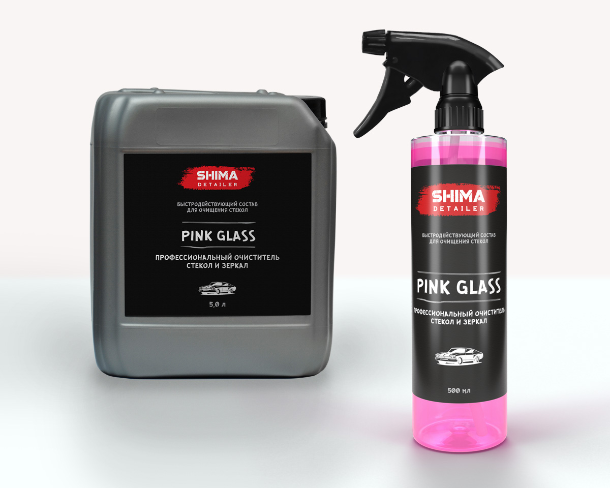 SHIMA DETAILER  PINK GLASS Профессиональный очиститель стекол и зеркал