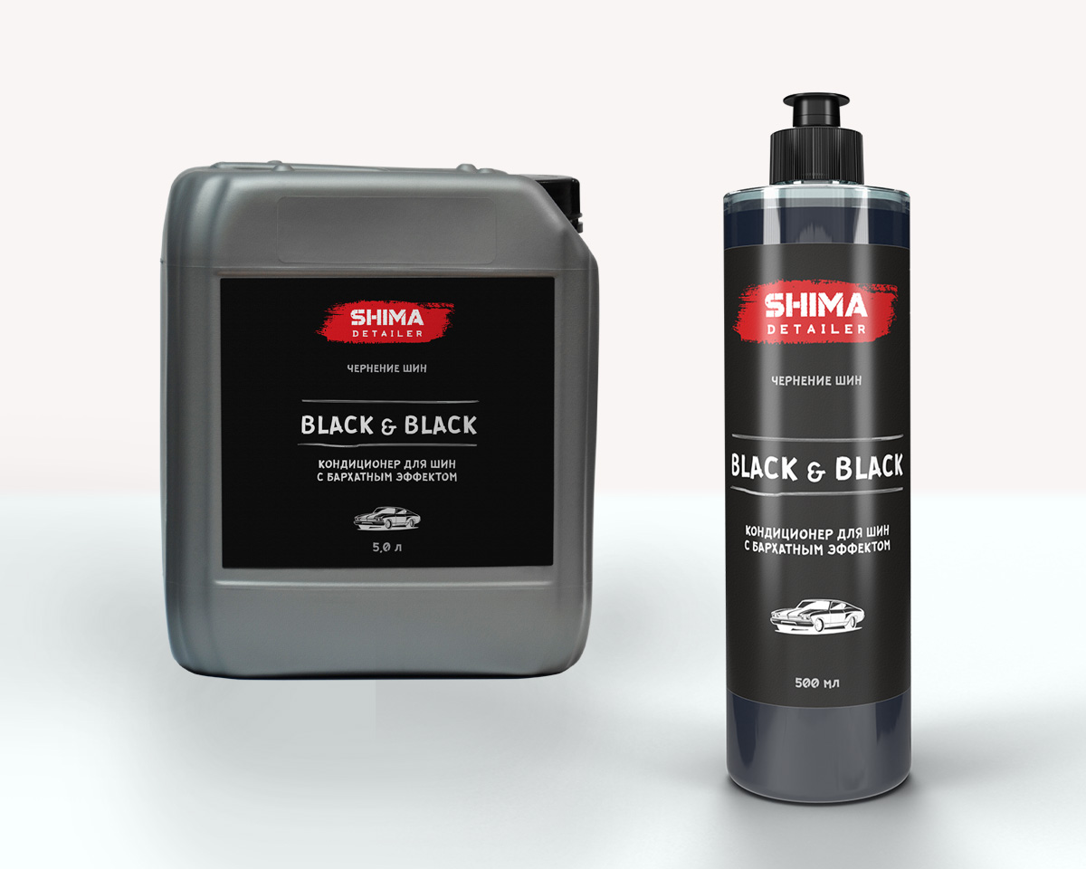SHIMA DETAILER BLACK &amp; BLACK Кондиционер для шин с бархатным эффектом