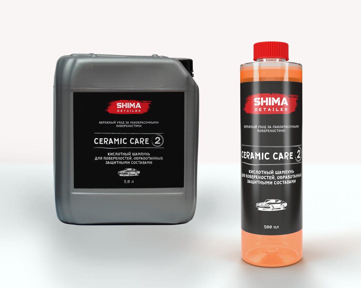 SHIMA DETAILER CERAMIC CARE Кислотный шампунь для поверхностей, обработанных защитными составами