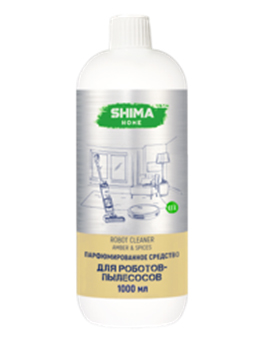 SHIMA HOME  «ROBOT CLEANER» AMBER&amp;SPICES ПАРФЮМИРОВАННЫЙ НИЗКОПЕННЫЙ КОНЦЕНТРАТ ДЛЯ МЫТЬЯ ПОЛА ДЛЯ ВСЕХ ВИДОВ МОЮЩИХ ПЫЛЕСОСОВ