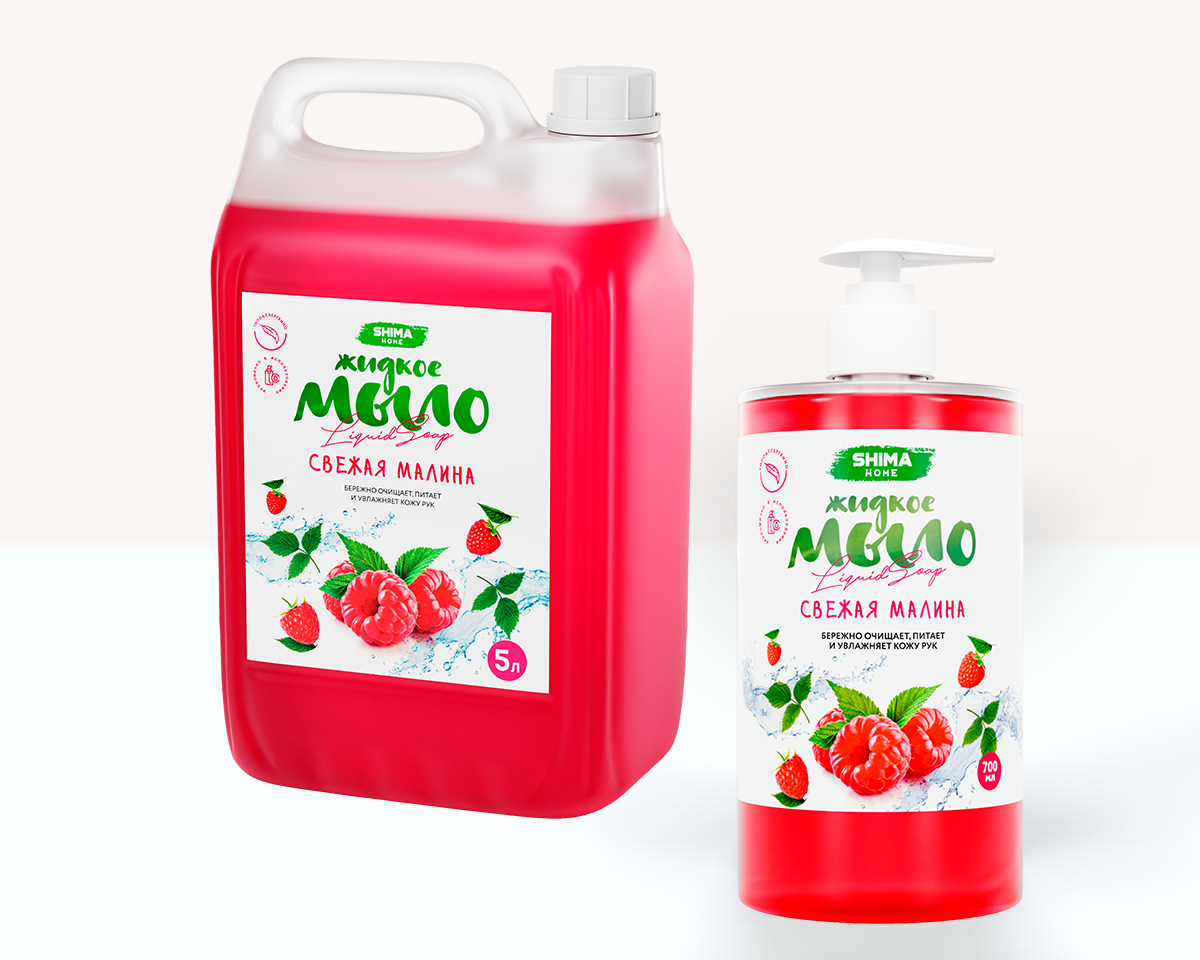 SHIMA LIQUID SOAP СВЕЖАЯ МАЛИНА