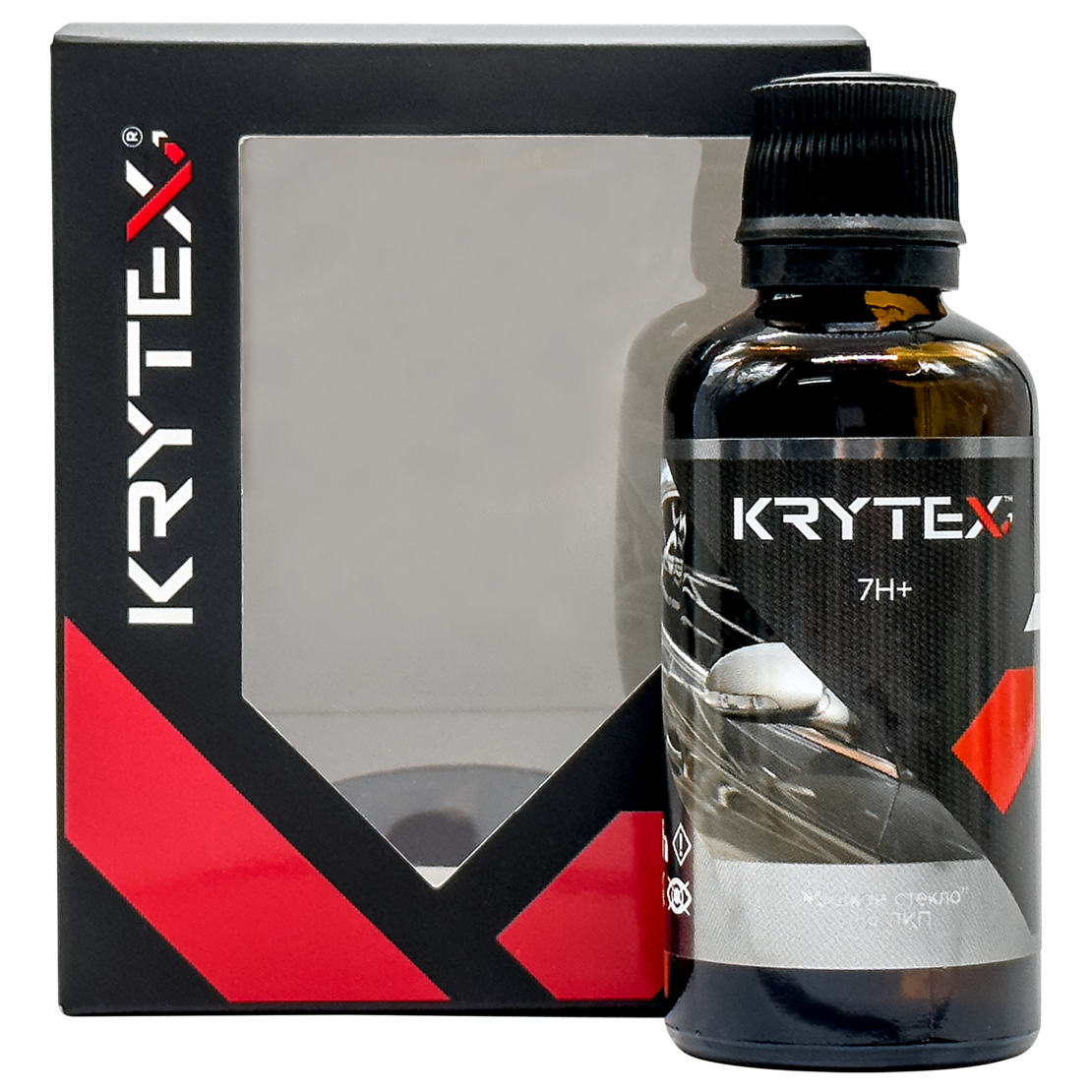 KRYTEX Жидкое стекло для кузова автомобиля 7H+ 50 мл K003H