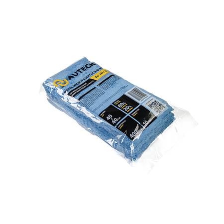 PROFI-MICROFASERTUCH BLAU Микрофибра салфетка 40*40 см, голубая, 400гр, комплект 10шт. Au-241/10