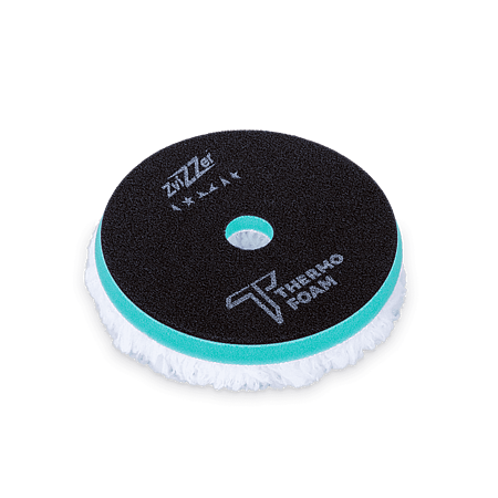 ZV-TW00016030HC Zvizzer Thermo Wool 160/25/150мм Комплект 2 шт. Полировальный круг из натурального меха на твёрдом Termo поролоне с липучкой.