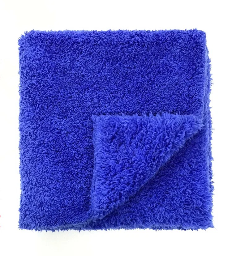 МикроФибра 40*40 синяя арт.450, ультразвук, плюш,в уп, 25шт